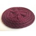 Ladies Double Ply Thick Cable Knit Crochet Beret Tam Ski Beanie Slouchy Warm Hat  eb-69697883